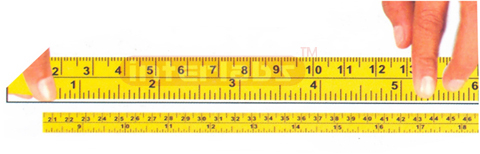 TAPE MEASURE WITH SELF ADHESIVE